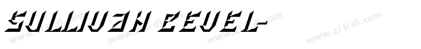 Sullivan Bevel字体转换